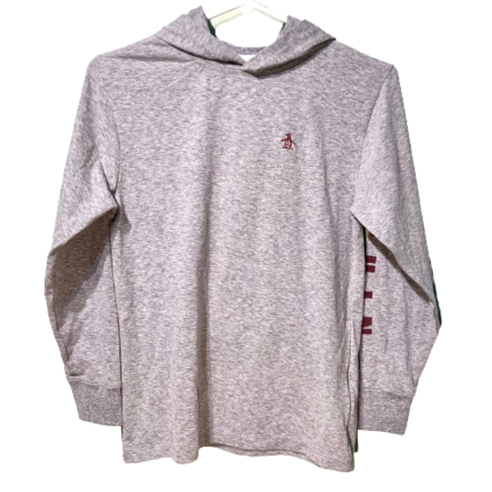 Original Penguin hooded long sleeve, new with tags, size 10/12